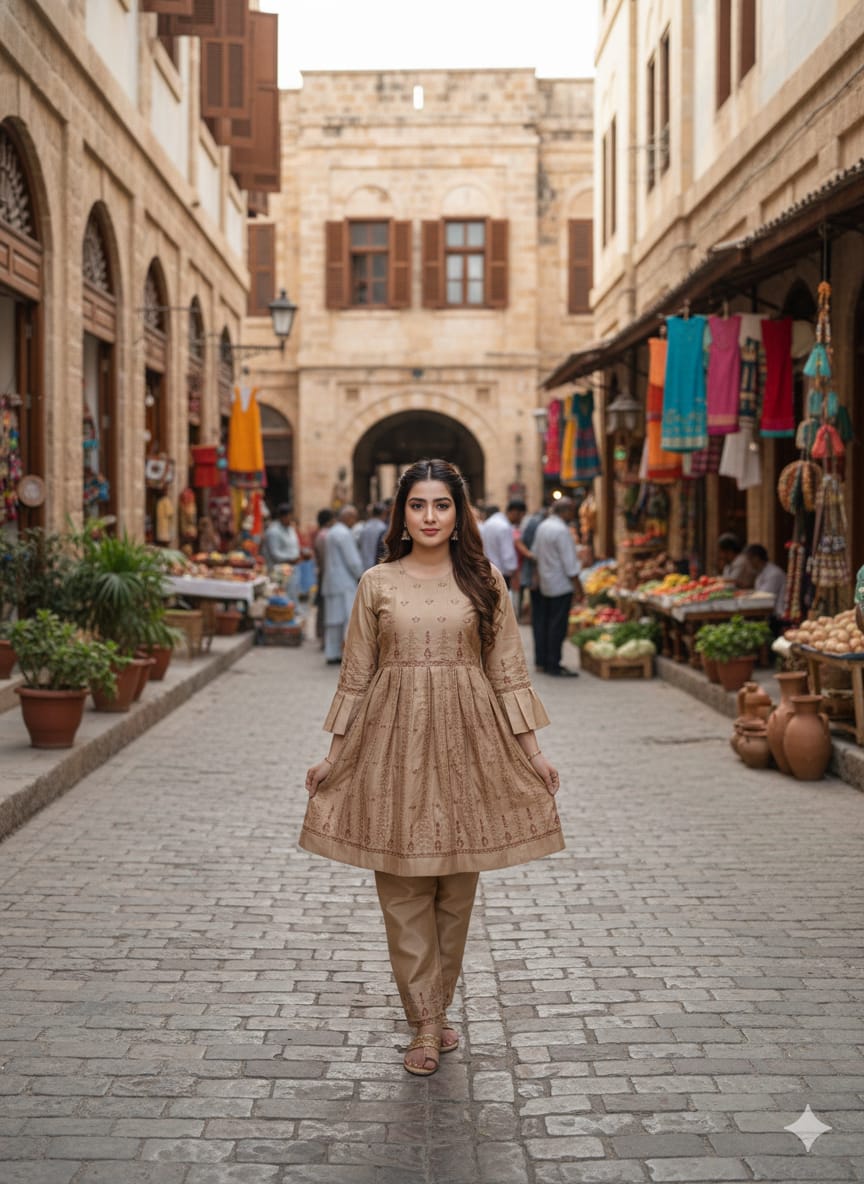 Summer Bloom: Hand-Embroidered Cotton 2-Piece Suits